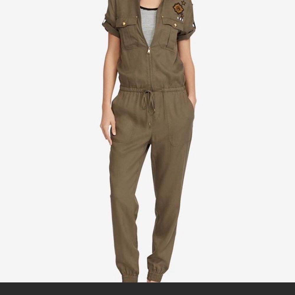 BLOGGERS FAV 🌍 LAUREN RALPH LAUREN Womens TENCIL Utility Jumpsuit Green